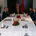 Austin ir Dong susitinka Singapūre. / U.S. Department of Defense / via REUTERS