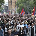 Protestai vyksta Armenijoje. / Stepan Poghosyan / AP
