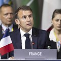E. Macronas: &bdquo;Taika negali būti Ukrainos kapituliacija&ldquo; / Urs Flueeler / AP