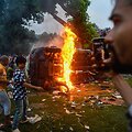 Banglade&scaron;e pirmadienį&nbsp;pabėgus premjerei per neramumus žuvo mažiausiai 109 žmonės / Piyas Biswas / ZUMAPRESS.com