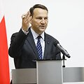 Ukrainiečių ir lenkų užsienio reikalų ministrų spaudos konferencija Kyjeve. / KIRILL CHUBOTIN/SIPA / KIRILL CHUBOTIN/SIPA