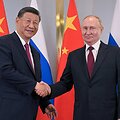 Kinijos prezidentas Xi Jinpingas ir Rusijos vadovas Vladimiras Putinas