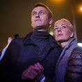 Aleksejus Navalnas ir Julija Navalnaja / Evgeny Feldman / AP