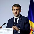 E. Macronas 2022 metų konferencijoje dėl paramos Moldovai / POOL / REUTERS