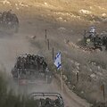 Izraelio pajėgos Golano Auk&scaron;tumose / Matias Delacroix / AP