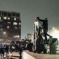 Palestiniečius palaikančių asmenų demonstracija Amsterdame / JEROEN JUMELET / AFP