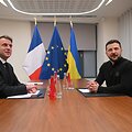 Emmanuelis Macronas ir Volodymyras Zelenskis / NICOLAS TUCAT/POOL/SIPA / NICOLAS TUCAT/POOL/SIPA