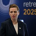 Danijos ministrė pirmininkė Mette Frederiksen / NICOLAS TUCAT / AFP