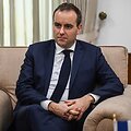 Prancūzų gynybos ministras Sebastienas Lecornu / MONEY SHARMA / AFP