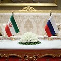 Irano ir Rusijos vėliavos / Iranian Presidency / ZUMAPRESS.com