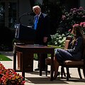 Donaldas Trumpas / Samuel Corum - Pool via CNP / picture alliance / Consolidated News Photos