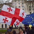 Sakartvelo ir ES vėliavos / Vuk Valcic / ZUMAPRESS.com