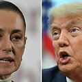 Claudia Sheinbaum ir Donaldas Trumpas / YURI CORTEZ ANDREW CABALLERO-REYNOLDS / AFP