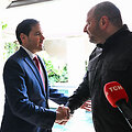 Marco Rubio ir Rustemas Umerovas / CHANDAN KHANNA / AFP