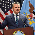 Pete'as Hegsethas / OCTAVIO JONES / AFP