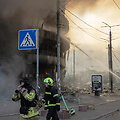 Rusijos smūgių padariniai Kyjive / ROMAN PILIPEY / AFP
