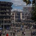Rusijos smūgių Kyjive padariniai / Viacheslav Ratynskyi / REUTERS