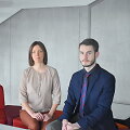 Gruppo FOS Lithuania&ldquo; vadovė R. Makauskienė ir projektų inžinierius, tyrėjas M. Mikulėnas