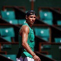 Rafaelis Nadalis surengė pirmą treniruotę &bdquo;Roland Garros&ldquo; kortuose