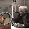 Dailininkas Vincentas Vasiliauskas ir jo darbo &bdquo;Natiurmortas su kumpiu&ldquo; fragmentas