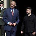 F. Merzas ir V. Zelenskis / GENYA SAVILOV / AFP