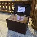 Paramos dėžė Klaipėdos Marijos Taikos Karalienės bažnyčioje