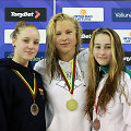 Pirmi medaliai &ndash; ki&scaron;enėje: gimtajame Kaune R.Meilutytė per 5 minutes nuskynė du aukso apdovanojimus
