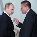 Vladimiras Putinas ir Aleksejus Uliukajevas 2016 metais