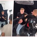 &nbsp;Ignas Pauliukevičius staiga pakilo nuo kėdės ir užpuolė jį įžeidusį Edviną &Scaron;alkovskį.