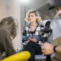 Vilija Matačiūnaitė klipo filmavime