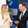 JAV ambasadorė Lietuvoje Kara C. McDonald ir Vilniaus meras Valdas Benkunskas