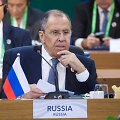 Rusijos užsienio reikalų ministras Sergejus Lavrovas / Russian Foreign Ministry / via REUTERS