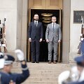 W. Kosiniakas-Kamyszas ir P. Hegsethas / OLIVER CONTRERAS / AFP