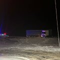 Nuo kelio nuslydęs vilkikas kelyje Ukmergė-Vilnius ties Mai&scaron;iagala