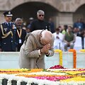Indijos ministras pirmininkas Narendra Modi prie Mahatmos Gandhi memorialo