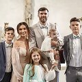 Tatjana ir K&scaron;i&scaron;tofas Lavrinovičiai su vaikais / Akvilės Razauskienės nuotr.