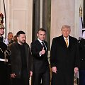 Volodymyras Zelenskis, Emmanuelis Macronas ir Donaldas Trumpas