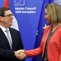 Kubos užsienio reikalų ministras Bruno Rodriguezas Parrilla ir ES užsienio reikalų vadovė Federica Mogherini
