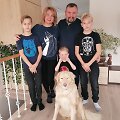 Marius Kuitniauskas su &scaron;eima