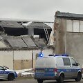 Sugriuvęs pastatas Lenkijos Mlavos mieste
