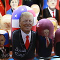 &bdquo;Matrio&scaron;ka&ldquo; su D.Trumpo atvaizdu suvenyrų parduotuvėje Maskvoje