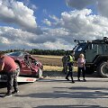 Avarija Radvili&scaron;kio rajone: lengvasis automobilis susidūrė su Lietuvos kariuomenės ma&scaron;ina 