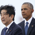 Shinzo Abe (kairėje) ir Barackas Obama