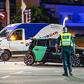 Girtas autobusiuko vairuotojas Ateities gatvėje smarkiai trenkėsi į stovintį &bdquo;Peugeot&ldquo; automobilį