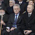 Serbijos prezidentas Tomislavas Nikoličius ir Rusijos prezidentas Vladimiras Putinas