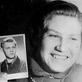 Birutė &Scaron;irvienė su Pauliaus &Scaron;irvio fotografija, apie 1954 m.