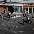 Rusijos dronas pataikė į daugiabutį Rumunijoje / INQUAM PHOTOS / via REUTERS