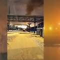 Rusijoje netoli Sankt Peterburgo užsidegė gamtinių dujų terminalas