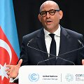 Jungtinių Tautų (JT) kovos su klimato kaita vadovas Simonas Stiellas / ALEXANDER NEMENOV / AFP