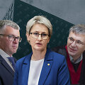 Julius Rėksnys, Nida Grunskienė ir Egidijus Motiejūnas